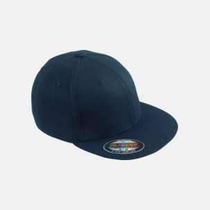 Flexfitkepsar med platta skärmar - med eget tryck