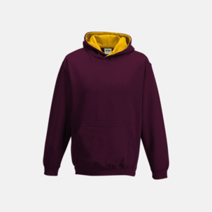 Varsity Hoodie Contrast i barnmodell med reklamtryck