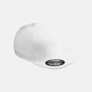 Flexfitkepsar med platta skärmar - med eget tryck