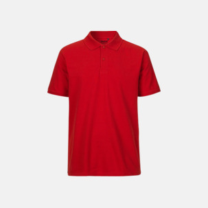 Fairtrademärkta pikétröjor i herr- och dammodeller med brodyr