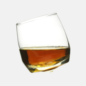 Whiskyglas med rundad botten från Sagaform med eget tryck hos oss på Medtryck