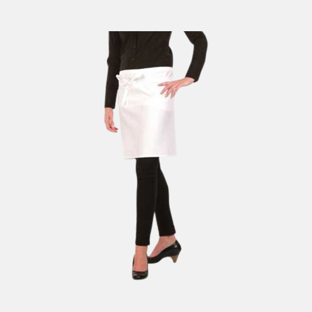 Vit Korta midjeförkläden med sublimering