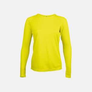 Sport t-shirts med långa ärmar för kvinnor - med reklamtryck