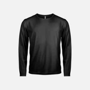 Sport t-shirts med långa ärmar för män - med reklamtryck