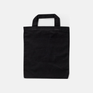 Liten bomullskasse med korta handtag