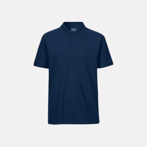 Fairtrademärkta pikétröjor i herr- och dammodeller med brodyr