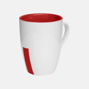 Stengodsmuggar med randig eller prickiga detaljer - med reklamtryck