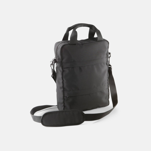 Svart Messenger Bag för surfplattor - med tryck