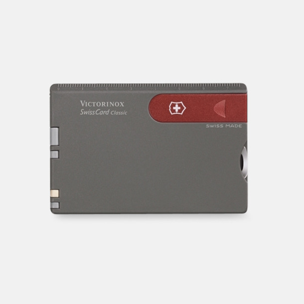 Grå SwissCard Classic från Victorinox med reklamlogo