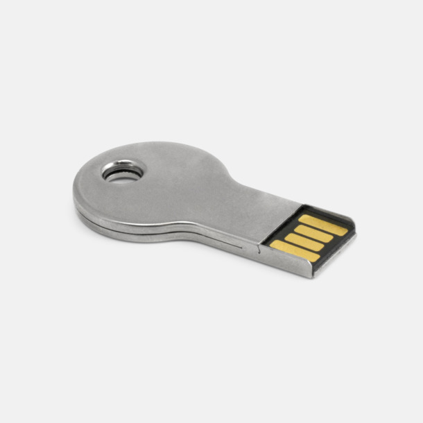 Silver USB Mini Key med eget reklamtryck eller gravyr