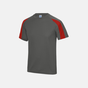 Tvåfärgade sport t-shirts för barn & vuxna - med reklamtryck