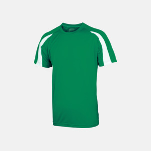 Tvåfärgade sport t-shirts för barn & vuxna - med reklamtryck