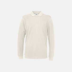 Longsleeve eko & Fairtrade pikéer med logo