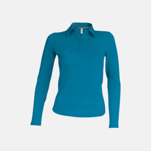 Långärmade dampikéer i många färger med reklamtryck