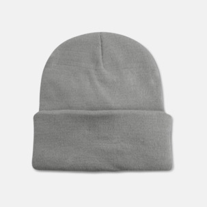 Sotarmössa med uppvik - med reklambrodyr