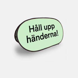 Ramförsedda banderoller med reklamtryck