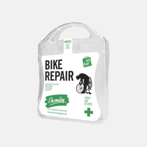 För skador på dig eller cykeln - med reklamtryck