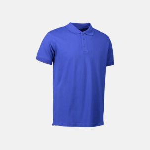 Stretchiga pikéer med reklamtryck