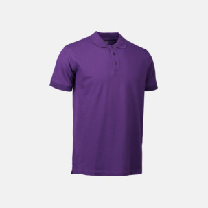 Stretchiga pikéer med reklamtryck