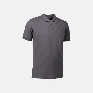 Stretchiga pikéer med reklamtryck