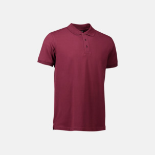 Stretchiga pikéer med reklamtryck