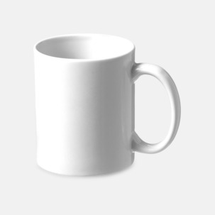 Fina keramikmuggar med reklamtryck