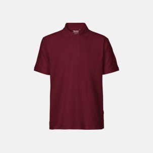 Fairtrademärkta pikétröjor i herr- och dammodeller med brodyr