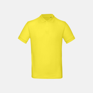 Neutrala eko pikéer med reklamtryck