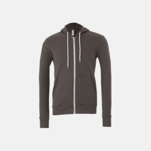 Blixtlåsförsedda unisex huvtröjor med reklamtryck