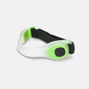 Lysande löpararmband med reklamtryck