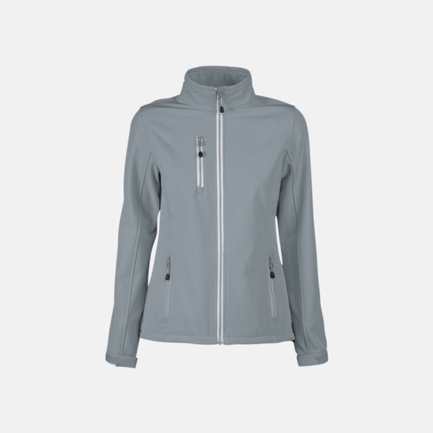 Metal Grey (dam) 3-lagers softshell jackor med reklamtryck