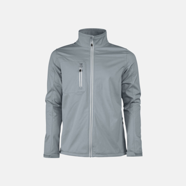 Metal Grey (herr) 3-lagers softshell jackor med reklamtryck