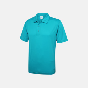 Färgglada pikétröjor med reklamtryck