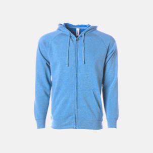 Blixtlås hoodies i unisex med reklamtryck