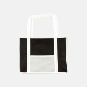 Tygkassar med kontrastficka med reklamtryck