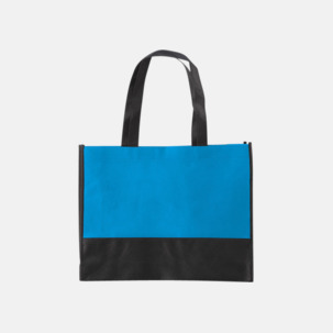 Kassar med svart kontrastfärg med reklamtryck