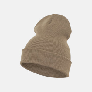 Normallånga eller långa beanies med reklamlogo
