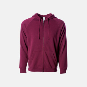 Blixtlås hoodies i unisex med reklamtryck