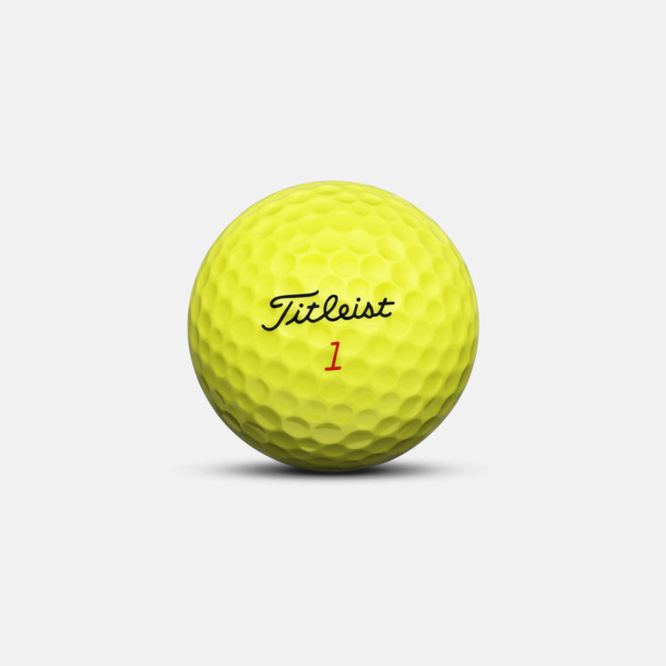 Gul Titleist Trufeel - Golfbollar med reklamtryck