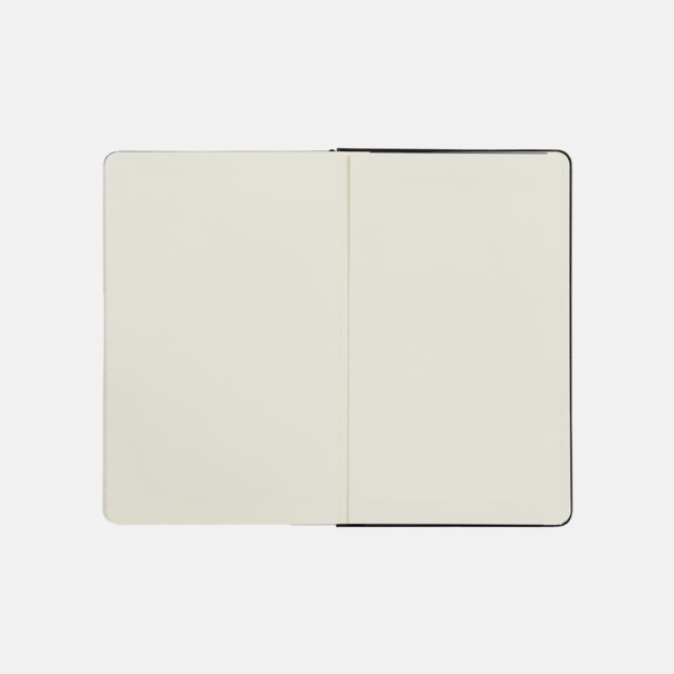  Moleskines stora anteckningsböcker (ca A5) med linjerade eller rutade sidor - med reklamtryck