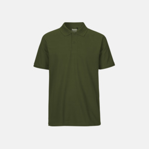 Fairtrademärkta pikétröjor i herr- och dammodeller med brodyr