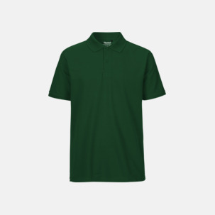 Fairtrademärkta pikétröjor i herr- och dammodeller med brodyr