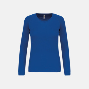 Sport t-shirts med långa ärmar för kvinnor - med reklamtryck