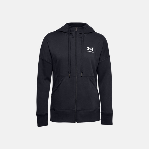 Under Armour dam zip hoodies med reklamtryck