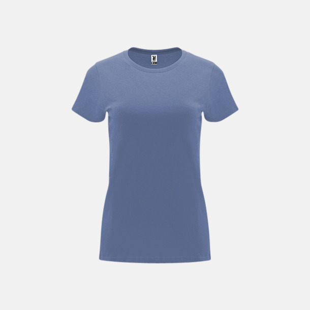 Denim Blue Premium dam t-shirts med reklamtryck