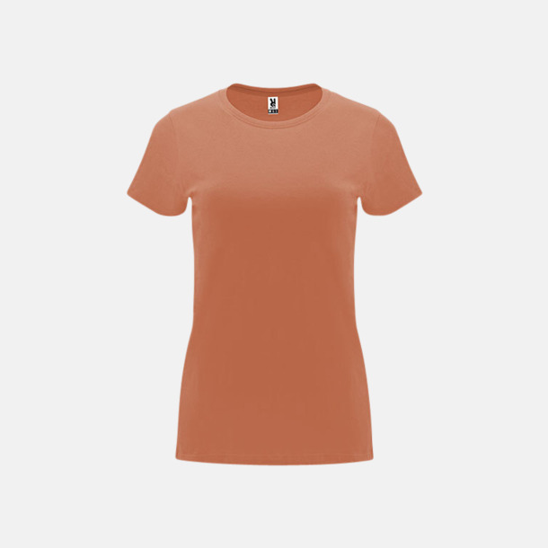 Greek Orange Premium dam t-shirts med reklamtryck