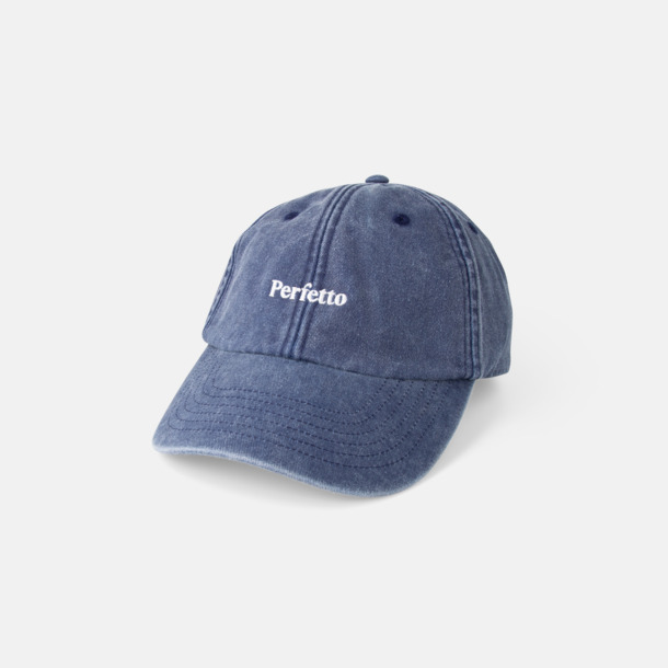 Med brodyr (Vintage Denim) Vintage Keps i tvättad och borstad bomull med egen logga