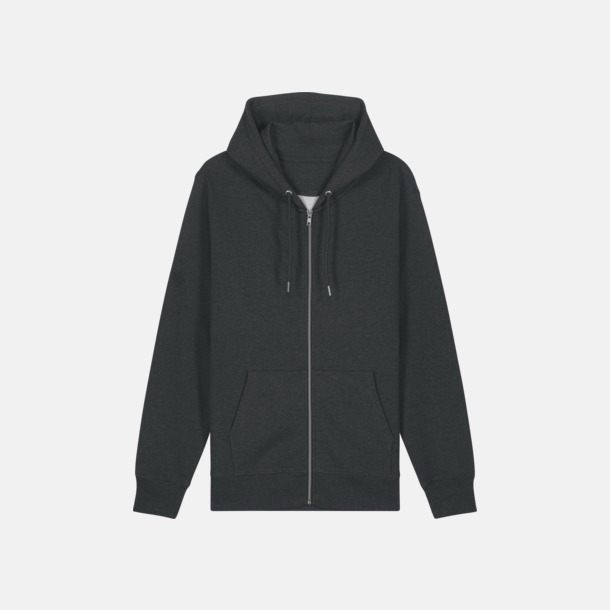 Dark Heather Grey Unisex hoodie från Stanley & Stella med screentryck