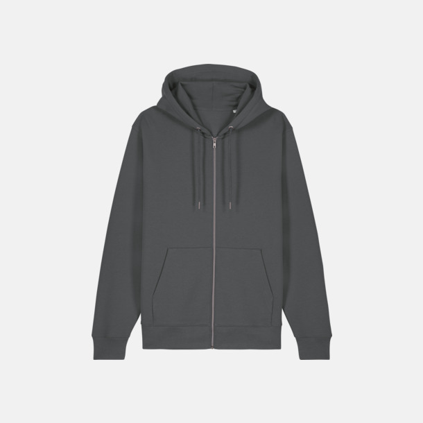 Anthracite Unisex hoodie från Stanley & Stella med screentryck