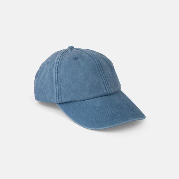 Vintage Light Denim Vintage Keps i tvättad och borstad bomull med egen logga